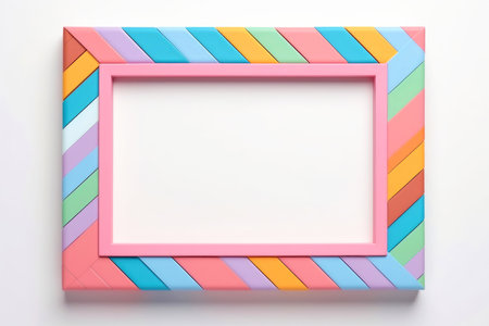 Mockup photo frames, Empty abstract shape framing for your design. template for picture, painting, poster, lettering or photo gallery, Generative AI illustrationの素材