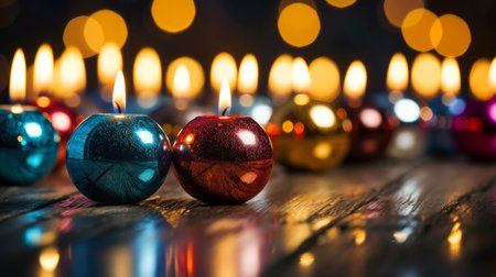 Happy New Year, New Year holidays background,decor on christmas background, Generative AI illustrationの素材