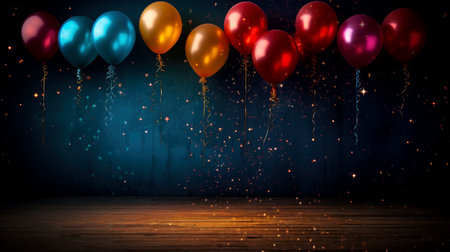 Happy New Year, New Year holidays background,decor on christmas background, Generative AI illustrationの素材