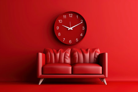 Mockup 3d clock,countdown, happy new year concept, Generative AIの素材