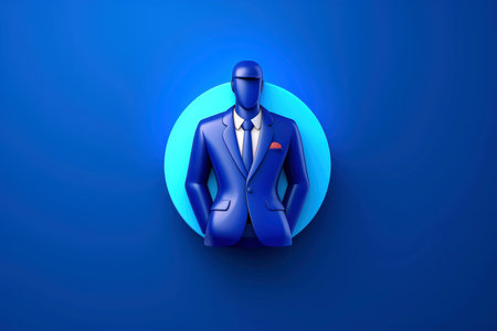 Abstract 3d human character, happy new year concept, Generative AIの素材