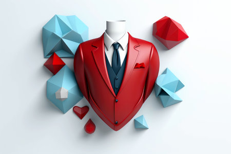 Abstract 3d human character health care concept,psychotherapy,doctor,disease treatment, Generative AIの素材