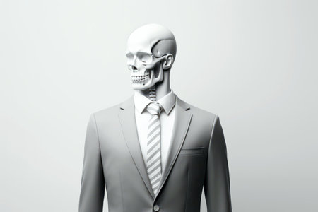 Abstract 3d human character health care concept,psychotherapy,doctor,disease treatment, Generative AIの素材