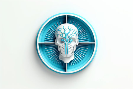 Abstract 3d human character health care concept,psychotherapy,doctor,disease treatment, Generative AIの素材