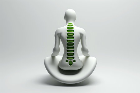 Abstract 3d human character health care concept,psychotherapy,doctor,disease treatment, Generative AIの素材