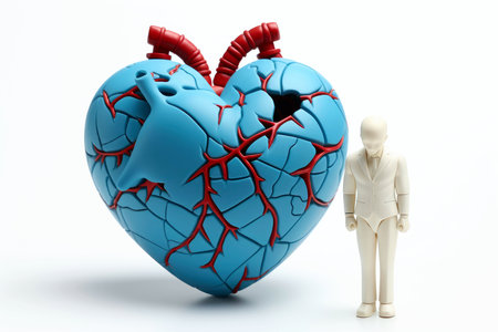 Abstract 3d human character health care concept,psychotherapy,doctor,disease treatment, Generative AIの素材