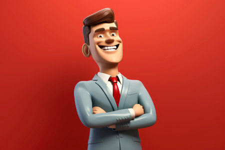 3d minimal scene, mockup doctor character, Generative AIの素材