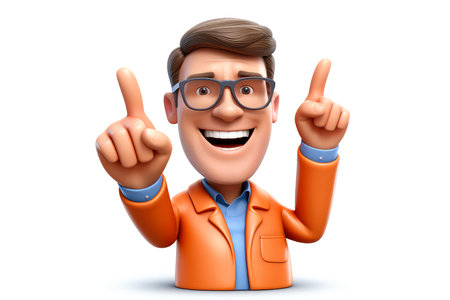 3d minimal scene, mockup doctor character, Generative AIの素材