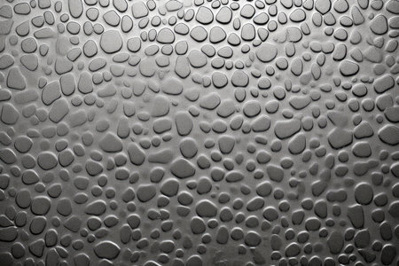 Close-up silver metallic object, abstract background, Generative AIの素材