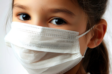 Close-up,Symptoms of health issues and disease on child, medical treatment concept, Generative AIの素材