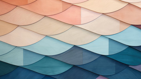 Close-up, wood marquetry wallpaper, abstract pattern background, Generative AIの素材