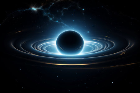 Abstract colorful galaxy wallpaper,black hole,abstract neon light, Generative AIの素材