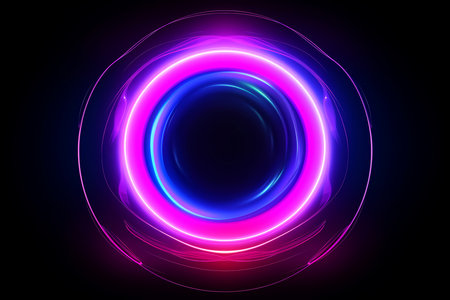 Abstract colorful galaxy wallpaper,black hole,abstract neon light, Generative AIの素材