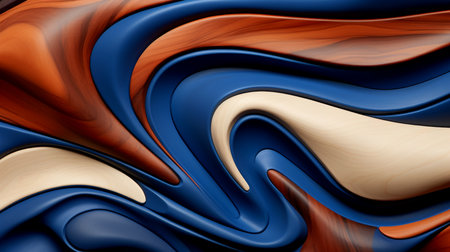 Close-up, wood marquetry wallpaper, abstract pattern background, Generative AIの素材