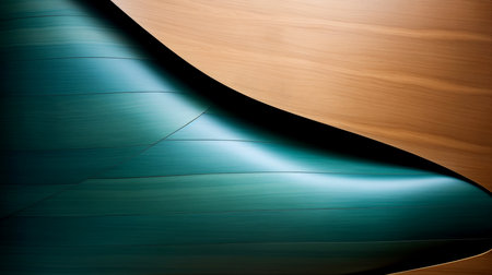 Close-up, wood marquetry wallpaper, abstract pattern background, Generative AIの素材