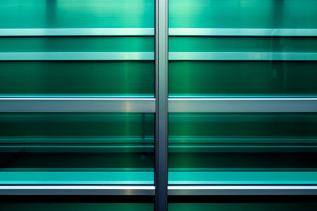 Abstract green metallic wall background, Generative AIの素材