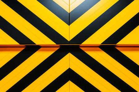 Close-up yellow metallic object, abstract texture background, Generative AIの素材