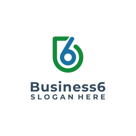 Letter B 6 logo design template vectorのイラスト素材