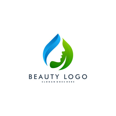 Beauty women logo design, cosmetic icon symbol vector illustrationのイラスト素材