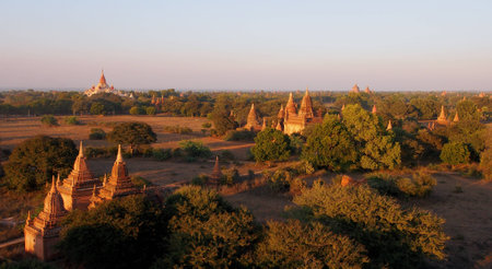 Bagan temple viewの写真素材