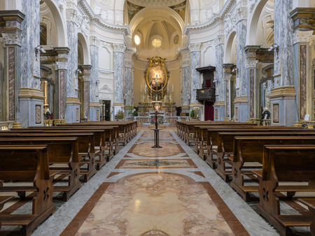 Santissima Annunziata Church, Turin, Italyのeditorial素材