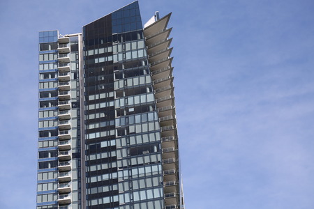 Skyscraper blue sky business success