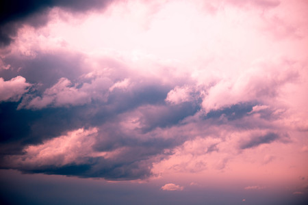 Abstract sunrise clouds warm coloursの写真素材