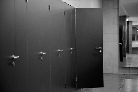 Range of grey doors backdrop no people abstractの写真素材