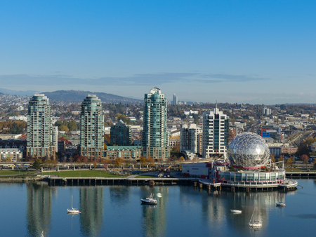 False Creek Vancouver Canada November 2017 backgroundのeditorial素材