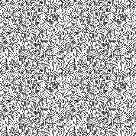 vector seamless pattern, abstract wavesのイラスト素材