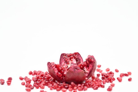 Pomegranate grows most in Asia.Very tasty and popular on a planetary scale.The value for health colosal.の写真素材