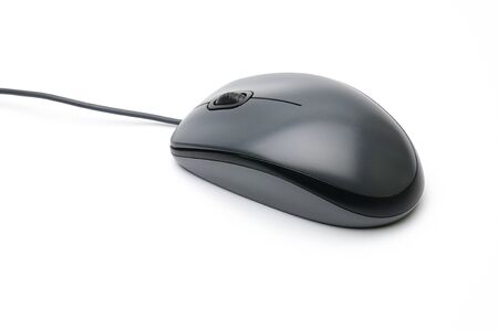 Computer mouse on a white isolated background
