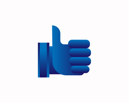 Blue like icon vector illustrationのイラスト素材
