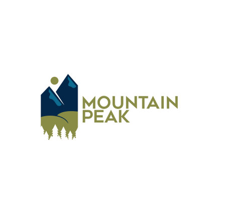mountain adventure logo vector illustration isolatedのイラスト素材