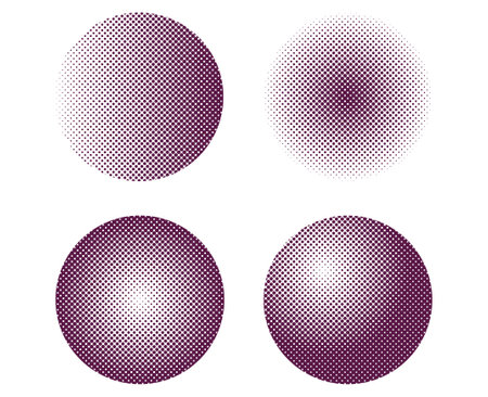 halftone gradation circles vector illustrationのイラスト素材