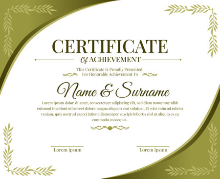 royal certificate design template vectorのイラスト素材