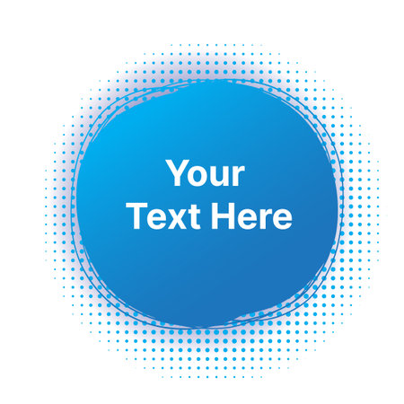 text placing circle design halftone backgroundのイラスト素材