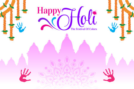 happy holi celebration background greeting vectorのイラスト素材