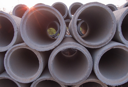 Pipe of cement for the building trade