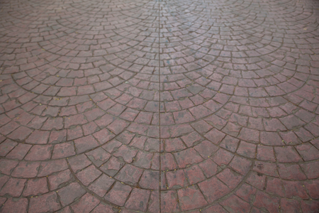 Road gray worm brickの写真素材