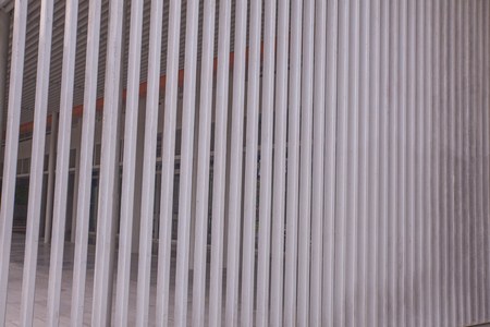 Slat of the modern building at thailandの写真素材