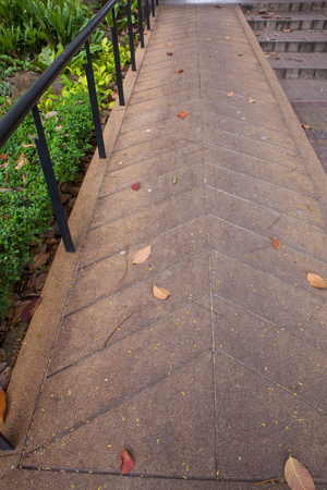 outdoor ramp way access for disable peopleの写真素材