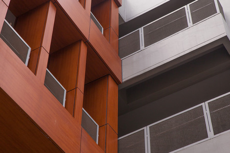 Balcony of the modern building at thailandの写真素材