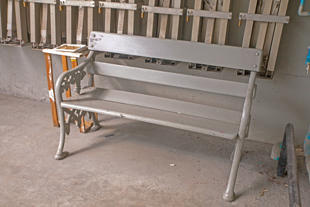 bench of Outdoor smoking area at thailandの写真素材