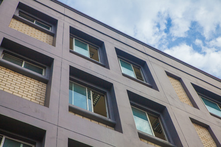 window of the modern office buildingの写真素材
