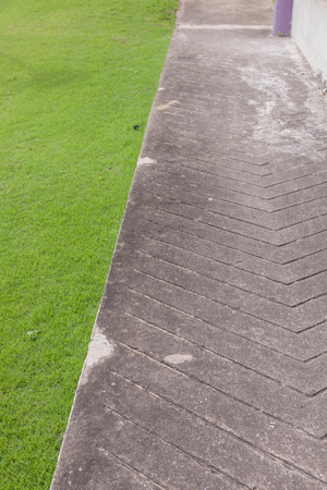 cOncrete ramp for wheelchair and transport goods of office buildingの写真素材