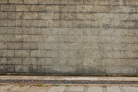 Grenite block wall and floor at thailandの写真素材