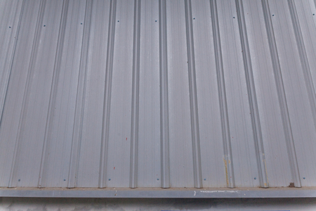 Modern steel wall at modern office buildingの写真素材