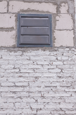 old Dirty vent on the concrete wallの写真素材