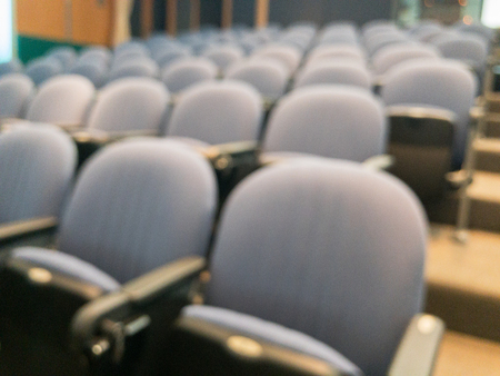 blurry of seat in meeting room at thailandの写真素材
